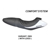 HOUSSE DE SELLE COMPATIBLE BMW R 1200 R (06-14) MODÈLE BRUNO - Logo : AVEC LOGO, Couleur : ROUGE, Type : CONFORT