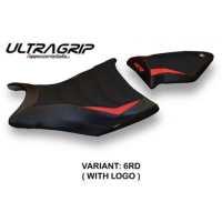 HOUSSE DE SELLE COMPATIBLE BMW S 1000 RR (09-11) MODÈLE GIUBA 2 - Logo : AVEC LOGO, Couleur : BLEU, Type : ULTRAGRIP