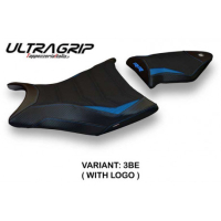 HOUSSE DE SELLE COMPATIBLE BMW S 1000 RR (09-11) MODÈLE GIUBA 2 - Couleur : BLANC, Logo : AVEC LOGO, Type : ULTRAGRIP