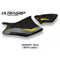HOUSSE DE SELLE COMPATIBLE BMW S 1000 RR (09-11) MODÈLE GIUBA SPECIAL COLOR - Logo : AVEC LOGO, Type : ULTRAGRIP, Couleur : ROUGE BLANC