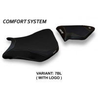 HOUSSE DE SELLE COMPATIBLE BMW S 1000 RR (12-14) MODÈLE DACCA 2 - Couleur : BLEU, Type : CONFORT, Logo : AVEC LOGO