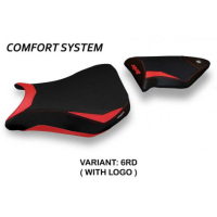 HOUSSE DE SELLE COMPATIBLE BMW S 1000 RR (12-14) MODÈLE DACCA 2 - Couleur : NOIR, Type : CONFORT, Logo : AVEC LOGO
