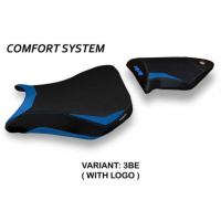 HOUSSE DE SELLE COMPATIBLE BMW S 1000 RR (12-14) MODÈLE DACCA 2 - Couleur : BLANC, Type : CONFORT, Logo : AVEC LOGO 