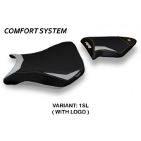 HOUSSE DE SELLE COMPATIBLE BMW S 1000 RR (12-14) MODÈLE DACCA 2 - Couleur : BLANC, Type : CONFORT, Logo : AVEC LOGO