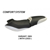 HOUSSE DE SELLE COMPATIBLE BMW R 1150 R (00-07) MODÈLE MASSIMO CARBON COLOR - Couleur : NOIR, Type : CONFORT, Logo : AVEC LOGO