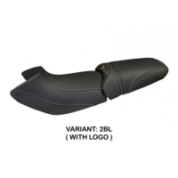 HOUSSE DE SELLE COMPATIBLE BMW R 1150 R (00-07) MODÈLE MASSIMO CARBON COLOR - Logo : AVEC LOGO, Couleur : NOIR, Type : STANDARD