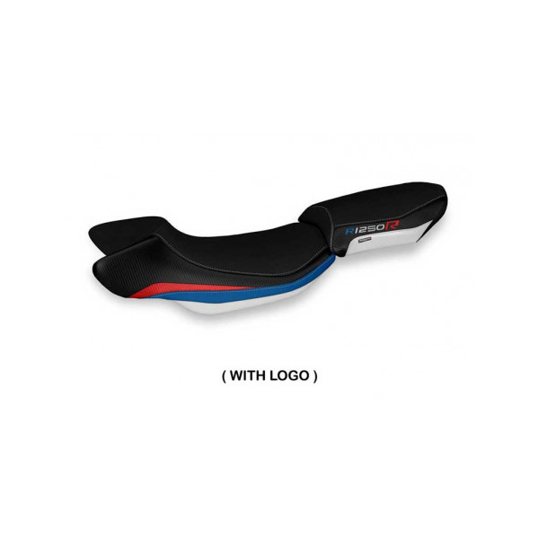 HOUSSE DE SELLE COMPATIBLE BMW R 1250 R (19-22) MODÈLE MARZI HP STANDARD, COULEU - Logo : AVEC LOGO, Couleur : COULEUR HP, Type : STANDARD