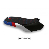 HOUSSE DE SELLE COMPATIBLE BMW R 1200/1250 GS RALLYE (17-22) MODÈLE MAGHERNO - Type : STANDARD, Logo : AVEC LOGO, Couleur : COULEUR HP 