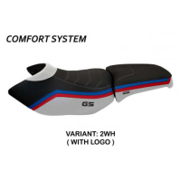HOUSSE DE SELLE COMPATIBLE BMW R 1200 GS ADVENTURE (06-12) MODÈLE IONIA 1 - Logo : AVEC LOGO, Couleur : ARGENT, Type : CONFORT