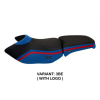 HOUSSE DE SELLE COMPATIBLE BMW R 1200 GS ADVENTURE (06-12) MODÈLE IONIA 1 - Logo : AVEC LOGO, Couleur : ARGENT, Type : CONFORT