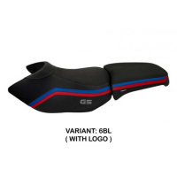 HOUSSE DE SELLE COMPATIBLE BMW R 1200 GS ADVENTURE (06-12) MODÈLE IONIA 1 - Logo : AVEC LOGO, Couleur : ARGENT, Type : CONFORT