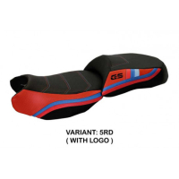 HOUSSE DE SELLE COMPATIBLE BMW R 1200 GS (13-18) MODÈLE EXCLUSIVE ANNIVERSARY - Logo : AVEC LOGO, Couleur : NOIR, Type : STANDARD