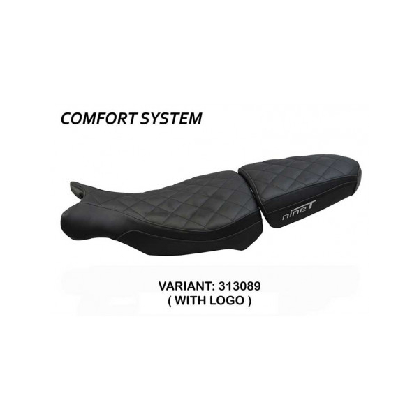 HOUSSE DE SELLE COMPATIBLE BMW R 1200 NINE T (14-22) MODÈLE BATEA - Type : CONFORT, Logo : AVEC LOGO, Couleur : BRIQUE