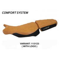 HOUSSE DE SELLE COMPATIBLE BMW R 1200 NINE T (14-22) MODÈLE BATEA - Type : CONFORT, Logo : AVEC LOGO, Couleur : BRIQUE