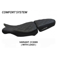 HOUSSE DE SELLE COMPATIBLE BMW R 1200 NINE T (14-22) MODÈLE BATEA - Type : CONFORT, Logo : AVEC LOGO, Couleur : MARRON FONCE