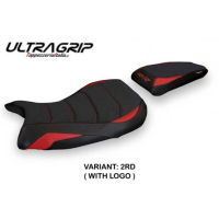 HOUSSE DE SELLE COMPATIBLE BMW S 1000 RR M-SPORT (19-22) MODÈLE EDIGE 1 - Logo : AVEC LOGO, Couleur : ROUGE, Type : ULTRAGRIP