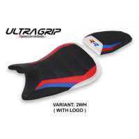 HOUSSE DE SELLE COMPATIBLE BMW S 1000 RR (19-22) MODÈLE QUIROGA 1 ULTRAGRIP, NOI - Couleur : NOIR, Logo : AVEC LOGO, Type : ULTRAGRIP