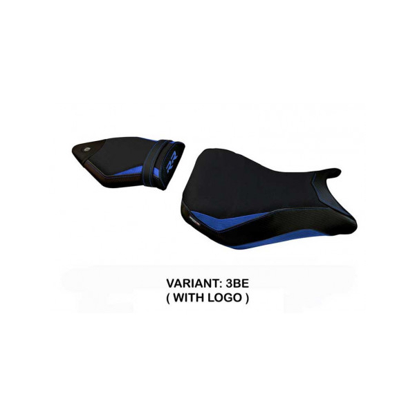 HOUSSE DE SELLE COMPATIBLE BMW S 1000 RR (15-18) MODÈLE HAKHA - Logo : AVEC LOGO, Couleur : BLEU, Type : STANDARD