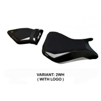 HOUSSE DE SELLE COMPATIBLE BMW S 1000 RR (15-18) MODÈLE HAKHA - Couleur : ROUGE, Type : STANDARD, Logo : AVEC LOGO