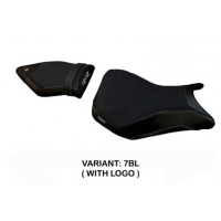HOUSSE DE SELLE COMPATIBLE BMW S 1000 RR (15-18) MODÈLE HAKHA - Type : STANDARD, Logo : AVEC LOGO, Couleur : ARGENT
