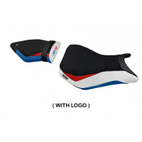 HOUSSE DE SELLE COMPATIBLE BMW S 1000 RR (15-18) MODÈLE HAKHA HP - Type : STANDARD, Logo : AVEC LOGO, Couleur : COULEUR HP