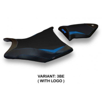 HOUSSE DE SELLE COMPATIBLE BMW S 1000 RR (09-11) MODÈLE ALABAMA 2 - Couleur : BLEU, Type : STANDARD, Logo : AVEC LOGO