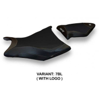 HOUSSE DE SELLE COMPATIBLE BMW S 1000 RR (09-11) MODÈLE ALABAMA 2 - Logo : AVEC LOGO, Couleur : BLEU, Type : STANDARD