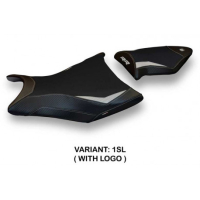 HOUSSE DE SELLE COMPATIBLE BMW S 1000 RR (09-11) MODÈLE ALABAMA 2 - Couleur : BLEU, Type : STANDARD, Logo : AVEC LOGO