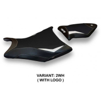 HOUSSE DE SELLE COMPATIBLE BMW S 1000 RR (09-11) MODÈLE ALABAMA 2 - Logo : AVEC LOGO, Couleur : BLEU, Type : STANDARD