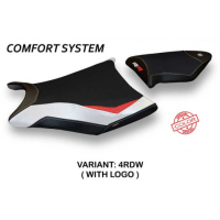 HOUSSE DE SELLE COMPATIBLE BMW S 1000 RR (09-11) MODÈLE ESSEN SPECIAL COLOR - Logo : AVEC LOGO, Couleur : ROUGE BLANC, Type : CONFORT 