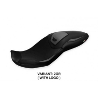 HOUSSE DE SELLE COMPATIBLE BMW S 1000 XR (20-22) MODÈLE ADRAR 1 - Logo : AVEC LOGO, Couleur : GRIS GRIS, Type : STANDARD 