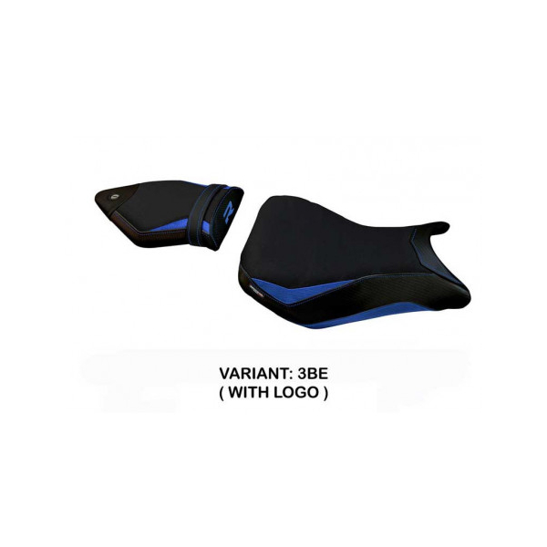 HOUSSE DE SELLE COMPATIBLE BMW S 1000 R (14-20) MODÈLE IRBIT - Logo : AVEC LOGO, Couleur : BLANC, Type : STANDARD