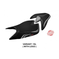 HOUSSE DE SELLE COMPATIBLE APRILIA TUONO V4 (21-22) MODÈLE ZUERA SPECIAL COLOR U - Logo : AVEC LOGO, Couleur : BLANC, Type : CONFORT