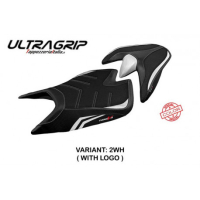 HOUSSE DE SELLE COMPATIBLE APRILIA TUONO V4 (21-22) MODÈLE ZUERA SPECIAL COLOR U - Couleur : BLANC, Type : CONFORT, Logo : AVEC LOGO