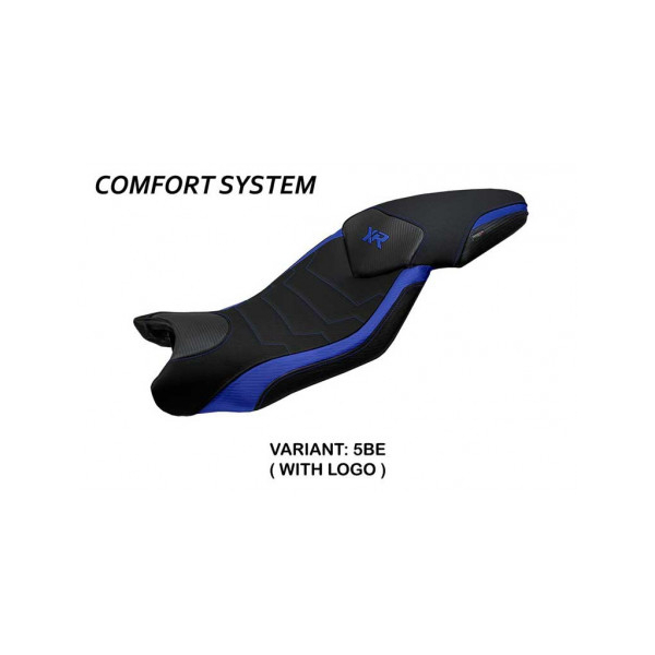 HOUSSE DE SELLE COMPATIBLE BMW S 1000 XR (15-19) MODÈLE ARDEA - Type : CONFORT, Logo : AVEC LOGO, Couleur : GRIS GRIS