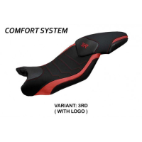 HOUSSE DE SELLE COMPATIBLE BMW S 1000 XR (15-19) MODÈLE ARDEA - Type : CONFORT, Logo : AVEC LOGO, Couleur : GRIS GRIS