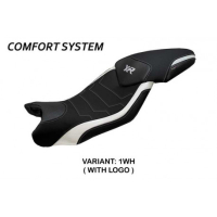 HOUSSE DE SELLE COMPATIBLE BMW S 1000 XR (15-19) MODÈLE ARDEA - Type : CONFORT, Logo : AVEC LOGO, Couleur : GRIS GRIS