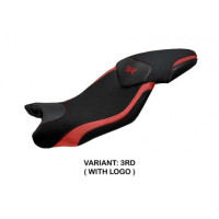 HOUSSE DE SELLE COMPATIBLE BMW S 1000 XR (15-19) MODÈLE ARDEA - Type : CONFORT, Logo : AVEC LOGO, Couleur : GRIS GRIS