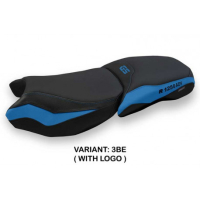 HOUSSE DE SELLE COMPATIBLE BMW R 1250 GS ADVENTURE (19-22) MODÈLE BACENO 4 - Couleur : BLEU, Type : STANDARD, Logo : AVEC LOGO