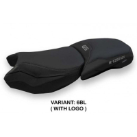 HOUSSE DE SELLE COMPATIBLE BMW R 1250 GS ADVENTURE (19-22) MODÈLE BACENO 4 - Couleur : BLANC, Type : STANDARD, Logo : AVEC LOGO
