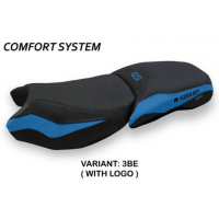 HOUSSE DE SELLE COMPATIBLE BMW R 1250 GS ADVENTURE (19-22) MODÈLE RACCONIGI 4 CO - Logo : AVEC LOGO, Couleur : BLEU, Type : CONFORT 