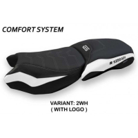 HOUSSE DE SELLE COMPATIBLE BMW R 1250 GS ADVENTURE (19-22) MODÈLE RACCONIGI 4 CO - Logo : AVEC LOGO, Couleur : BLEU, Type : CONFORT