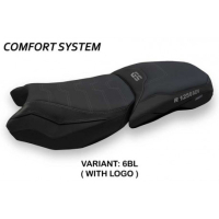 HOUSSE DE SELLE COMPATIBLE BMW R 1250 GS ADVENTURE (19-22) MODÈLE RACCONIGI 4 CO - Type : CONFORT, Logo : AVEC LOGO, Couleur : GRIS GRIS