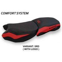 HOUSSE DE SELLE COMPATIBLE BMW R 1250 GS ADVENTURE (19-22) MODÈLE RACCONIGI 4 CO - Couleur : ROUGE, Type : CONFORT, Logo : AVEC LOGO