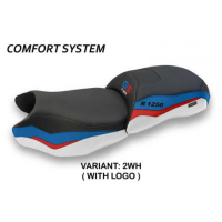 HOUSSE DE SELLE COMPATIBLE BMW R 1250 GS (19-22) MODÈLE TAÏWAN - Couleur : NOIR, Type : CONFORT, Logo : AVEC LOGO
