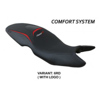 HOUSSE DE SELLE COMPATIBLE BMW F 800 R (09-20) MODÈLE MAILI - Couleur : BLEU, Type : CONFORT, Logo : AVEC LOGO