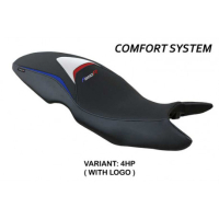 HOUSSE DE SELLE COMPATIBLE BMW F 800 R (09-20) MODÈLE MAILI - Logo : AVEC LOGO, Couleur : GRIS GRIS, Type : CONFORT