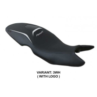 HOUSSE DE SELLE COMPATIBLE BMW F 800 R (09-20) MODÈLE MAILI - Logo : AVEC LOGO, Couleur : GRIS GRIS, Type : CONFORT