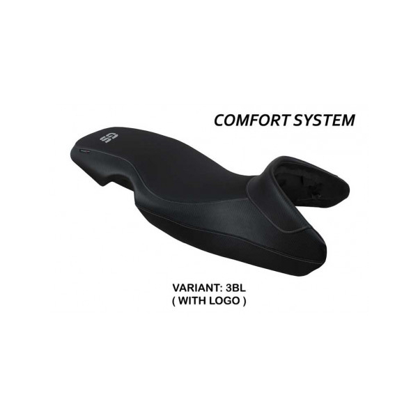 HOUSSE DE SIÈGE COMPATIBLE BMW G 650 GS (10-16) MODÈLE TAURO - Logo : AVEC LOGO, Couleur : GRIS GRIS, Type : CONFORT