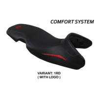 HOUSSE DE SIÈGE COMPATIBLE BMW G 650 GS (10-16) MODÈLE TAURO - Logo : AVEC LOGO, Couleur : GRIS GRIS, Type : CONFORT